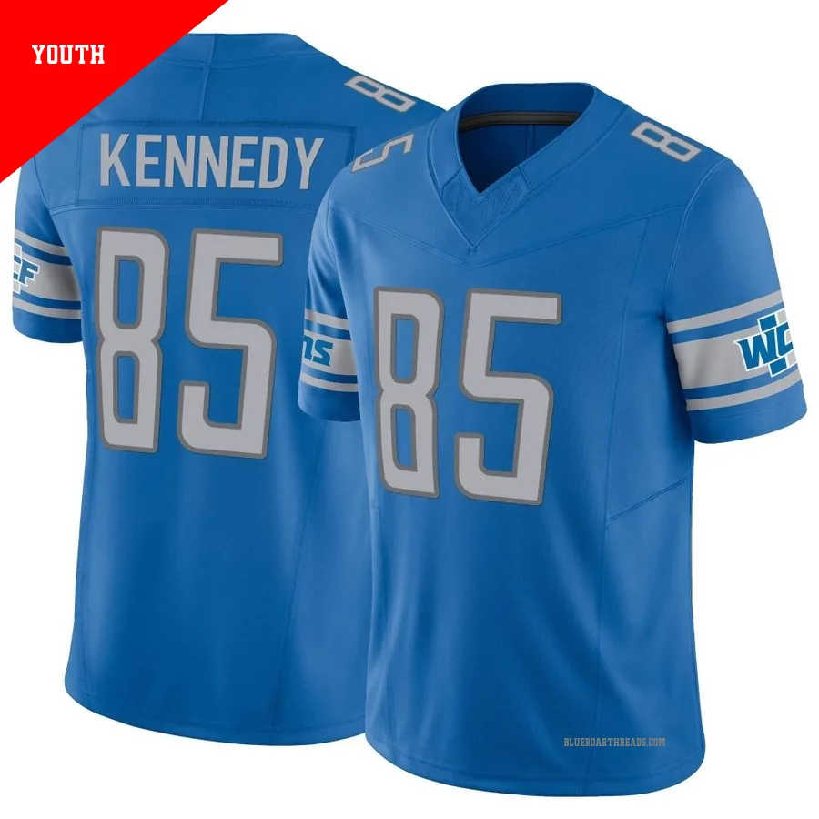 Youth Tom Kennedy ＃85 Detroit Lions Blue Limited Vapor F.U.S.E. Jersey