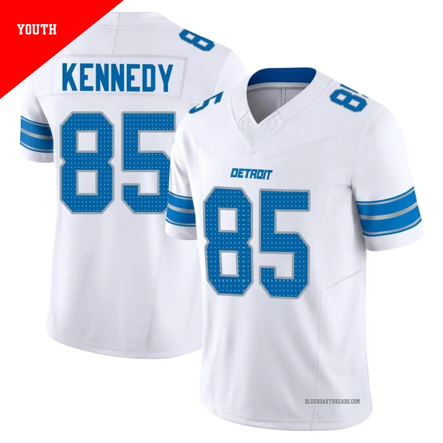 Youth Tom Kennedy ＃85 Detroit Lions White Limited Vapor F.U.S.E. 2nd Jersey