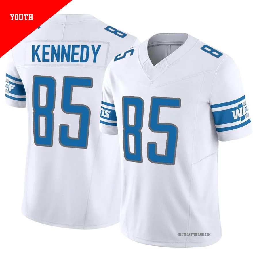 Youth Tom Kennedy ＃85 Detroit Lions White Limited Vapor F.U.S.E. Jersey