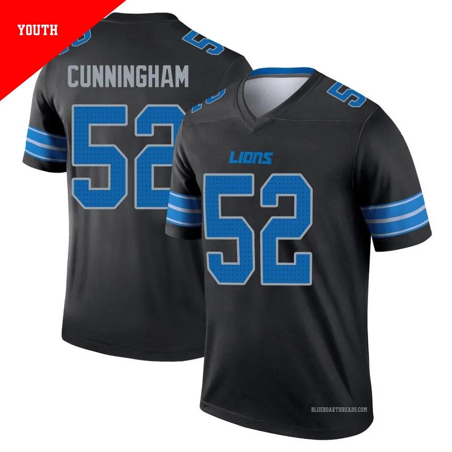 Youth Zach Cunningham ＃52 Detroit Lions Black Legend Jersey