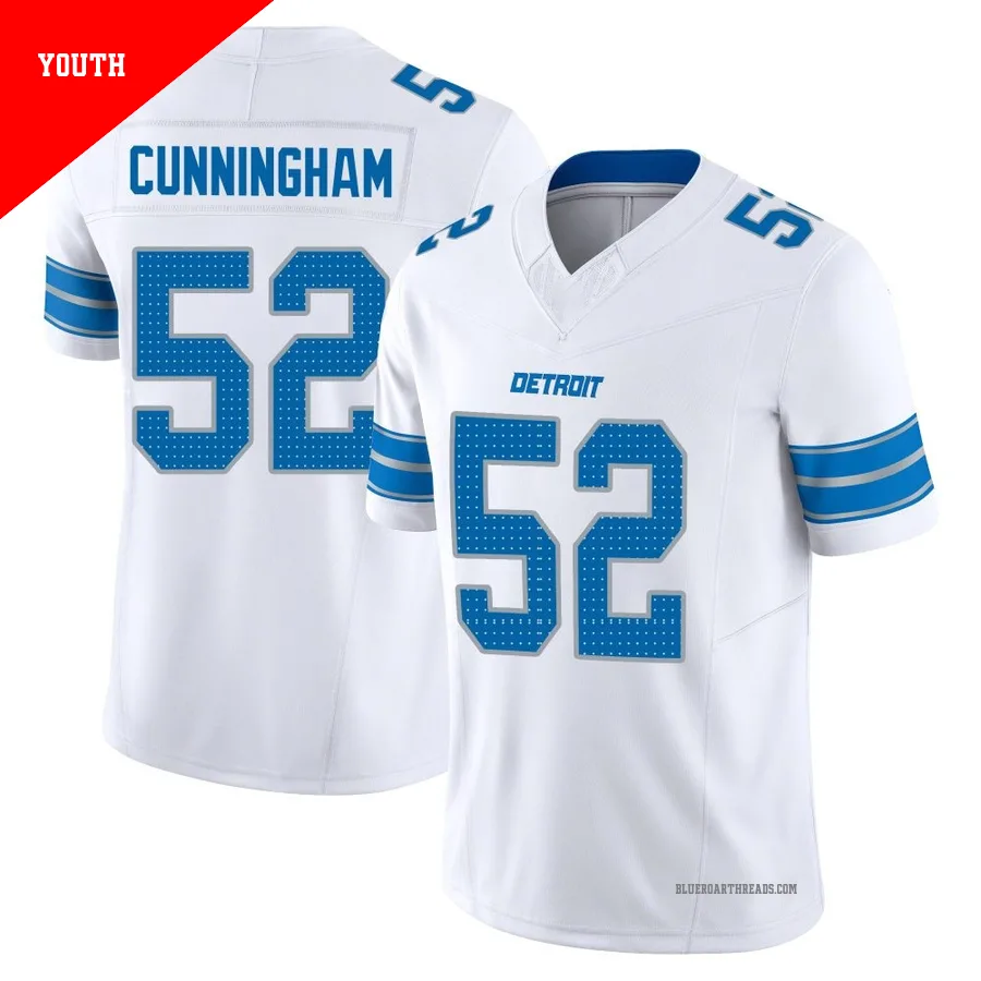 Youth Zach Cunningham ＃52 Detroit Lions White Limited Vapor F.U.S.E. 2nd Jersey