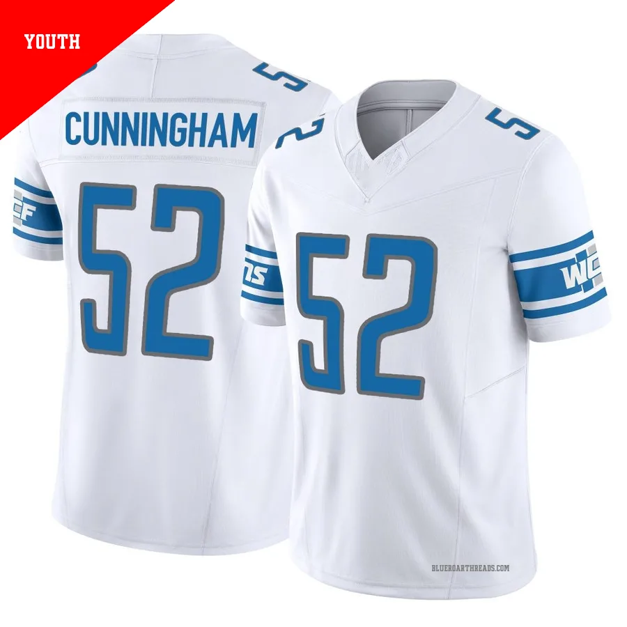 Youth Zach Cunningham ＃52 Detroit Lions White Limited Vapor F.U.S.E. Jersey